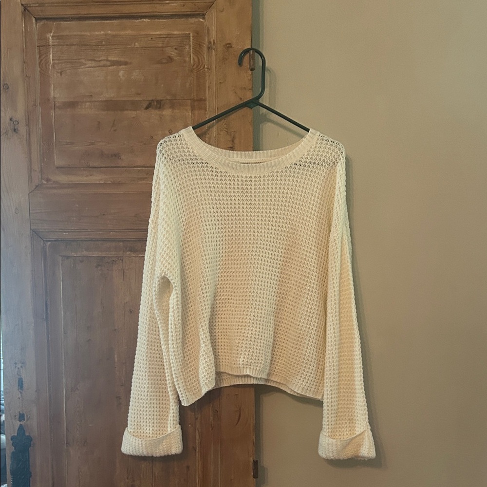 Copper Key Cream Knit Sweater